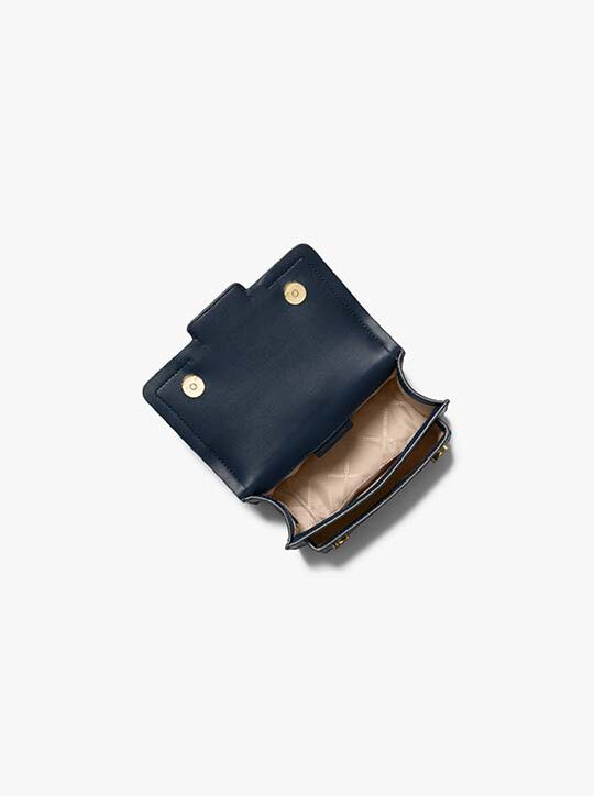 michael kors heather extra small leather crossbody bag