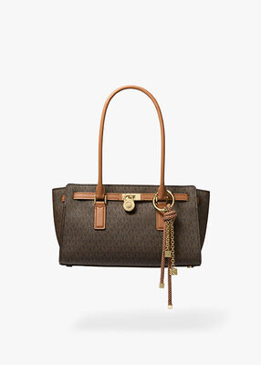 michael kors hamilton moderne small signature logo satchel