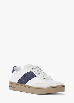 michael kors kaycee signature logo stripe sneaker