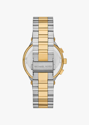 michael kors oversized billie two tone watch