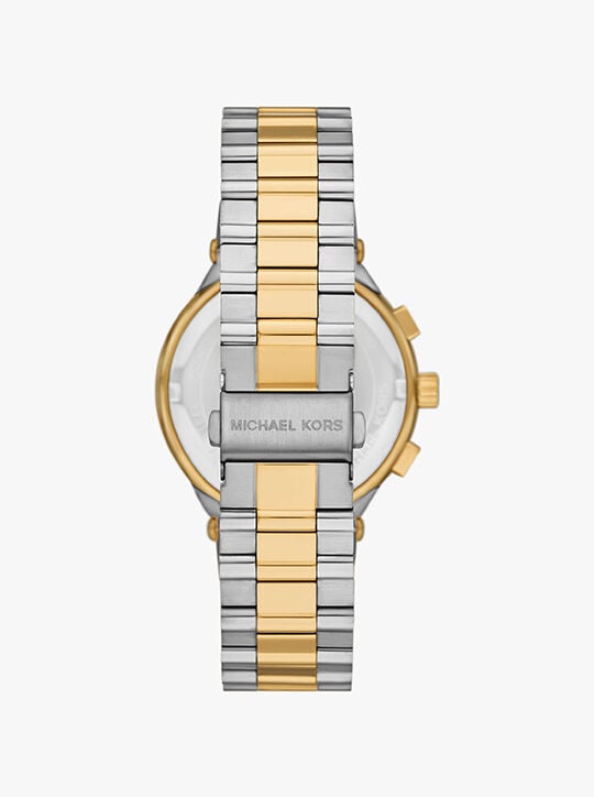 Oversized Billie Two-Tone Watch michael kors oversized billie two tone watch