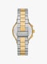 Oversized Billie Two-Tone Watch michael kors oversized billie two tone watch
