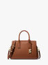 Laila Small Pebbled Leather Satchel michael kors laila small pebbled leather satchel