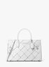 Scarlett Medium Woven Leather Satchel michael kors scarlett medium woven leather satchel