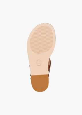 michael kors mandy signature logo sandal