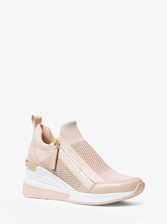 michael kors willis stretch knit trainer