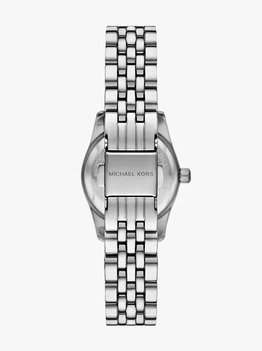 Lexington Pavé Silver-Tone Watch michael kors lexington pav silver tone watch