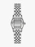 Lexington Pavé Silver-Tone Watch michael kors lexington pav silver tone watch
