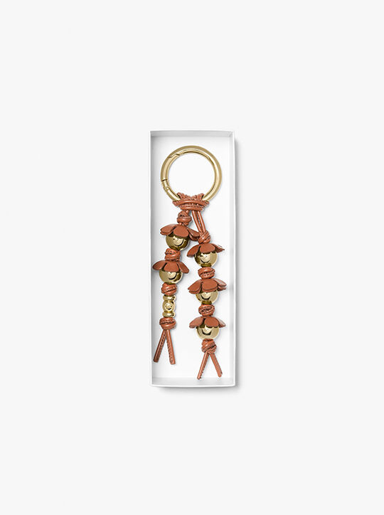 Embellished Floral Bag Charm michael kors embellished floral bag charm