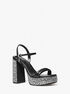 Laci Embellished Leather Platform Sandal michael kors laci embellished leather platform sandal