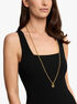 michael kors double layer logo necklace