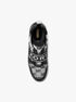 Maven Leather and Logo Jacquard Slip-On Trainer michael kors maven leather and logo jacquard slip on trainer