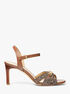 michael kors tiffanie empire signature logo sandal