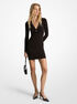 michael kors stretch matte jersey keyhole dress