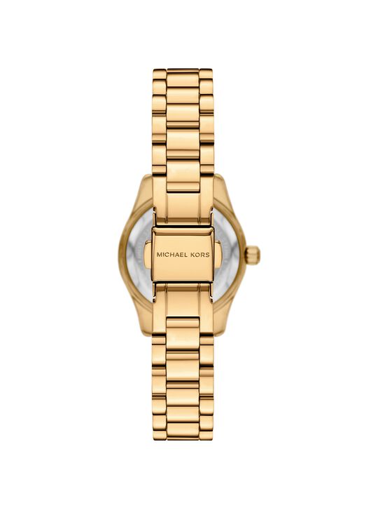 Lexington Brushed Gold-Tone Watch Gift Set michael kors lexington brushed gold tone watch gift set