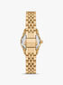 Petite Lexington Pavé Gold-Tone Watch michael kors petite lexington pav gold tone watch