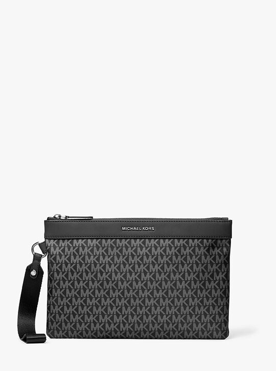 Brooklyn Printed Signature Logo Travel Pouch michael kors brooklyn printed signature logo travel pouch
