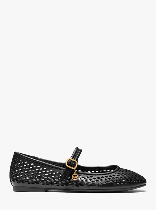 Nellie Flex Laser-Cut Leather Flat michael kors nellie flex laser cut leather flat