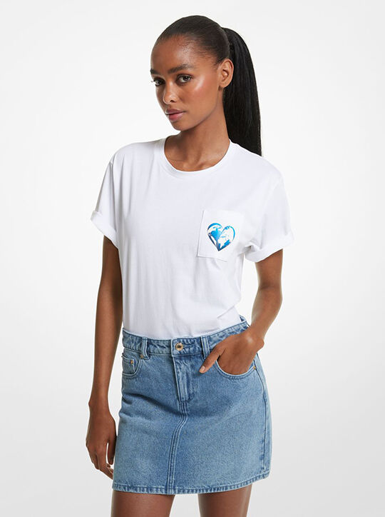 تي شيرت وتش هانجر ستوب للجنسين من القطن العضوي michael kors تي شيرت وتش هانجر ستوب للجنسين من القطن العضوي