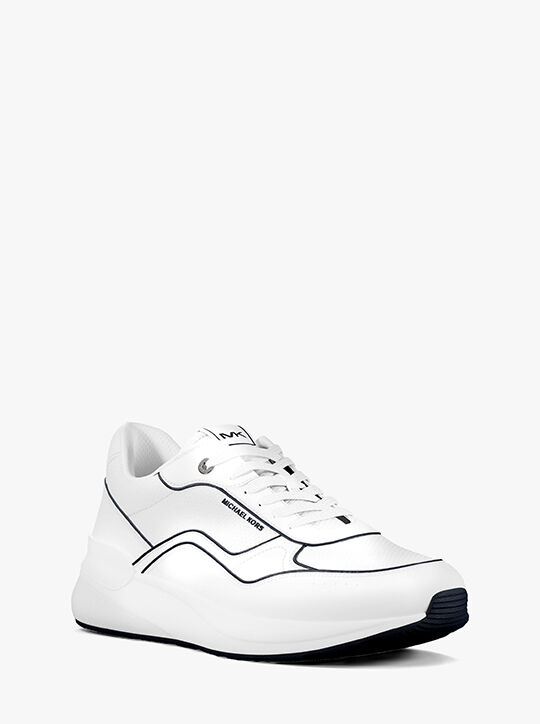 Trevor Leather and Mesh Trainer michael kors trevor leather and mesh trainer