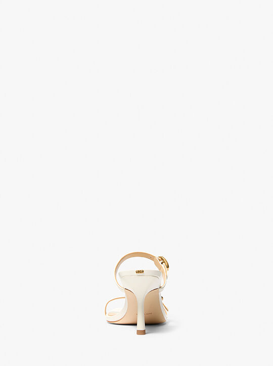 michael kors kya leather sandal