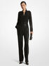 michael kors pinstripe sequined georgette jumpsuit