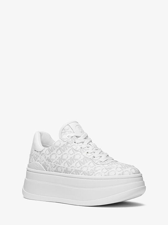 michael kors hayes empire signature logo platform sneaker