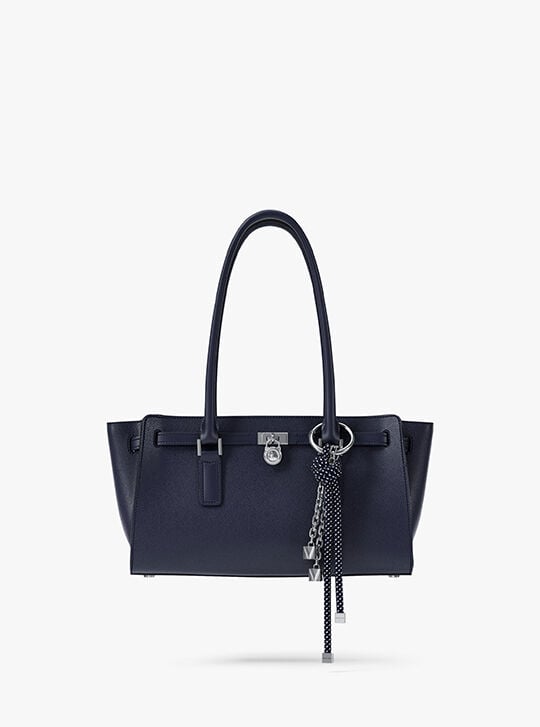 Hamilton Moderne Small Leather Satchel, MIDNIGHT | Michael Kors KWT