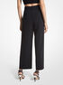 Cropped Stretch Twill Belted Pants michael kors cropped stretch twill belted pants