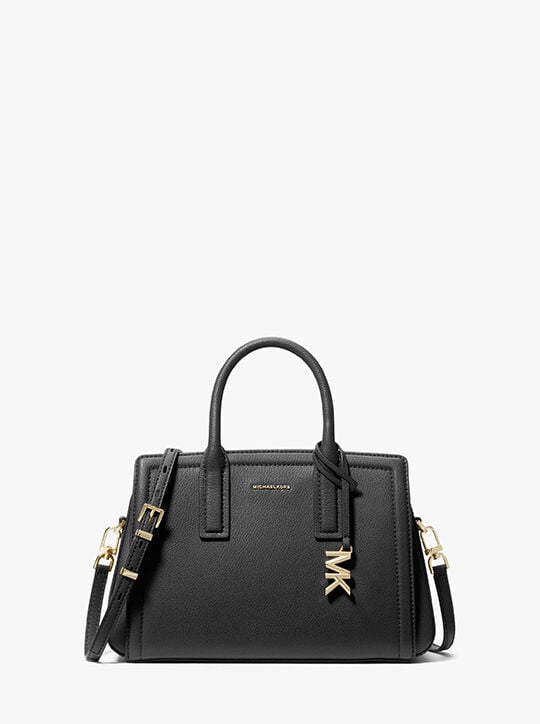 michael kors laila small pebbled leather satchel