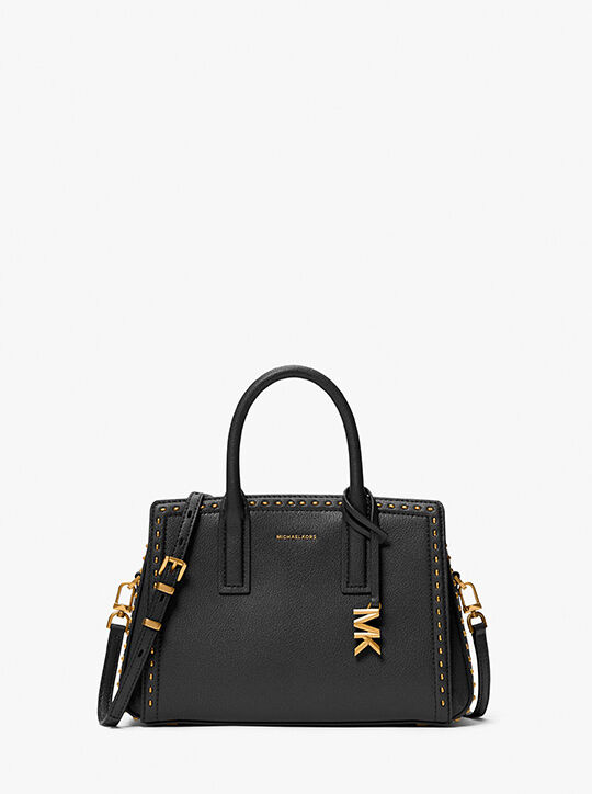 Laila Small Studded Leather Satchel michael kors laila small studded leather satchel