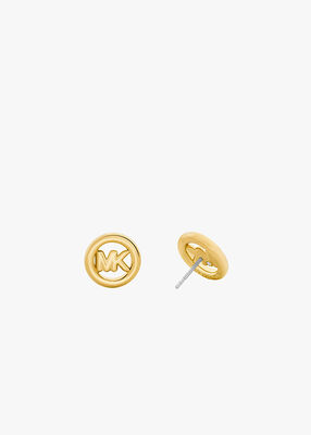 michael kors small logo stud earrings