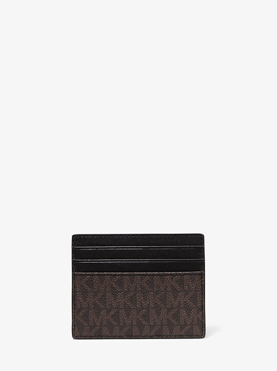 michael kors greyson logo tall card case