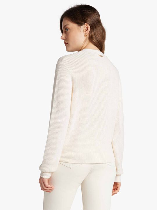 Ribbed Wool Blend Cardigan michael kors ribbed wool blend cardigan