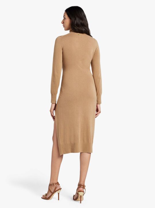 Wool Blend Turtleneck Dress michael kors wool blend turtleneck dress