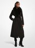 Fur Trim Wool Blend Coat michael kors fur trim wool blend coat