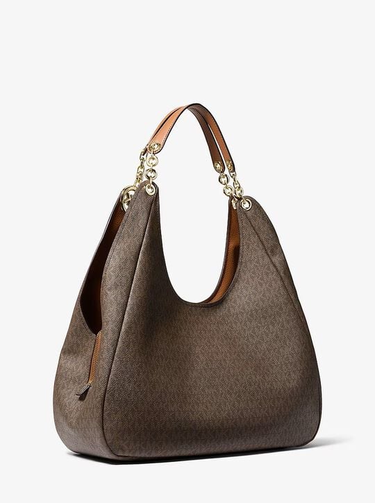 Ellie Large Signature Logo Shoulder Bag michael kors ellie large signature logo shoulder bag