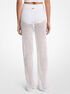 michael kors open knit stretch cotton flared pants