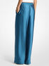 michael kors mk2000 logo jacquard satin track pants