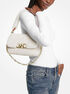 michael kors parker medium shearling shoulder bag