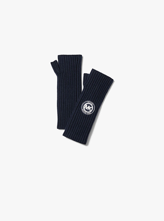 michael kors ribbed knit fingerless gloves