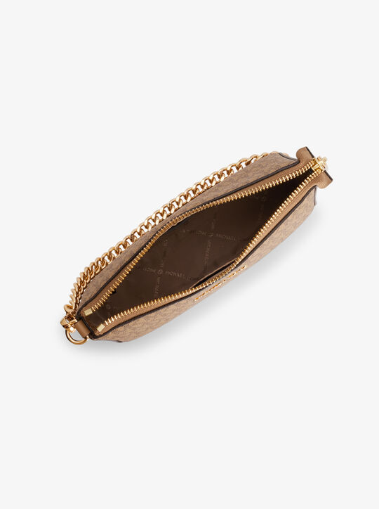 حقيبة جيت سيت متوسطة الحجم بشعار الماركة michael kors حقيبة جيت سيت متوسطة الحجم بشعار الماركة