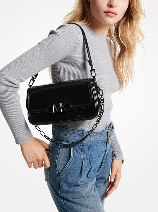 حقيبة كتف باركر جلد لامع michael kors حقيبة كتف باركر جلد لامع