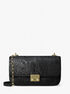 michael kors tribeca large snake embossed leather shoulder bag