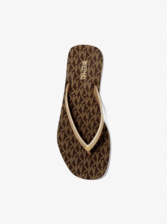 Jinx Logo Flip Flop michael kors jinx logo flip flop