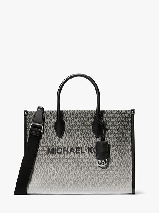 michael kors mirella medium ombr  logo tote bag
