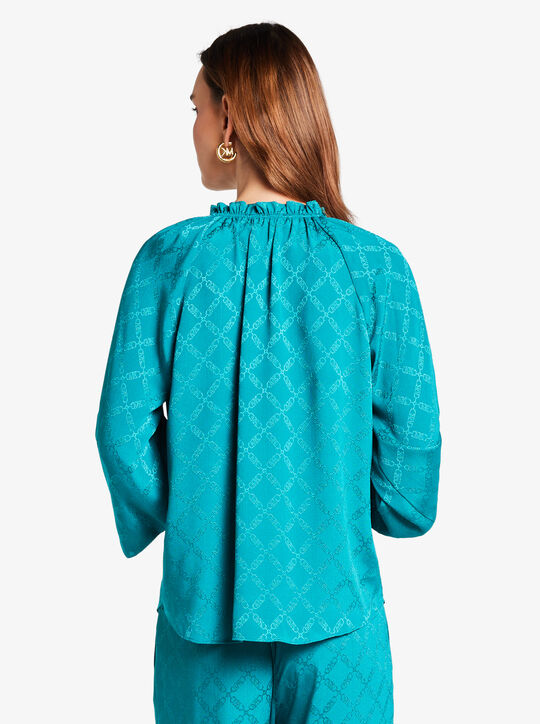 Empire Diamond Jacquard Blouse michael kors empire diamond jacquard blouse
