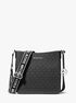 michael kors jet set small signature logo crossbody bag
