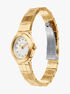 michael kors billie three hand gold tone stainless steel watch