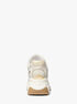 michael kors zuma leather and nylon trainer